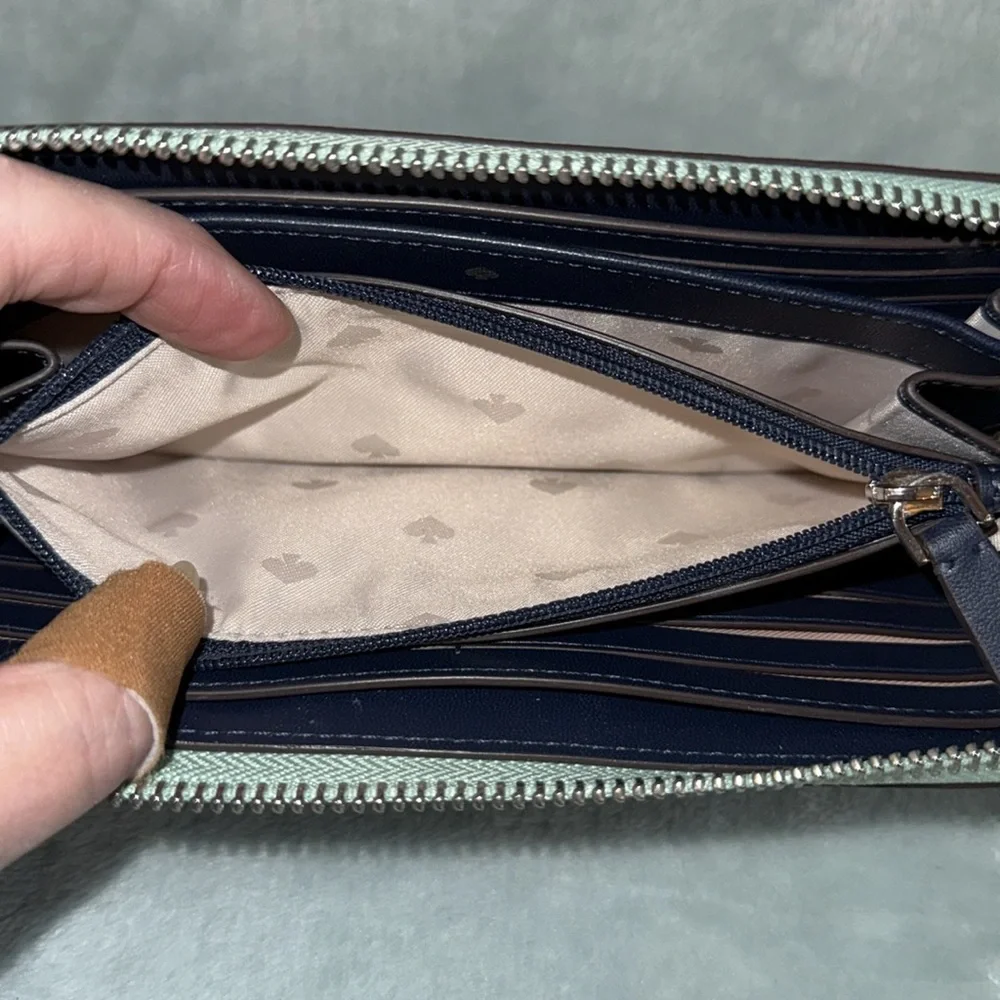 kate spade Green and White Women's Wallet - Picture 7 of 17